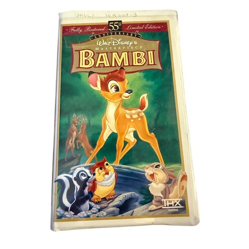 Walt Disney Bambi VHS 55th Anniversary Limited Edition 1997